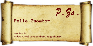 Pelle Zsombor névjegykártya